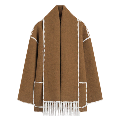 Loren | Cappotto esclusivo con sciarpa moderna integrata