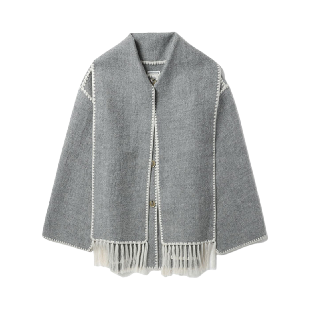 Loren | Cappotto esclusivo con sciarpa moderna integrata