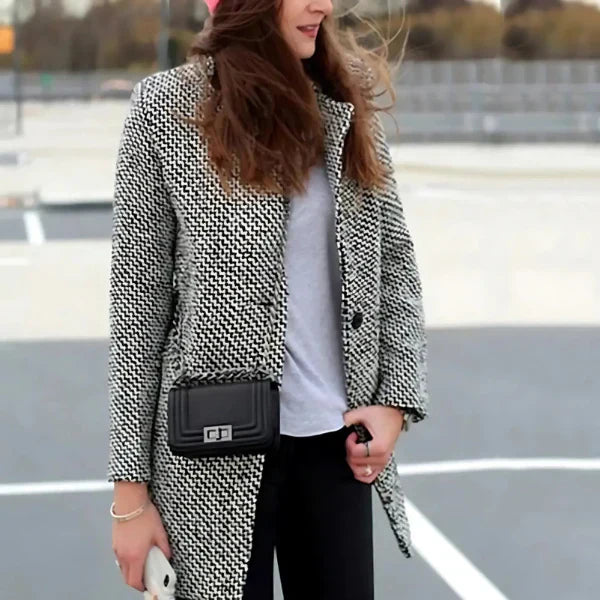 Loren | Cappotto midi in lana artigianale