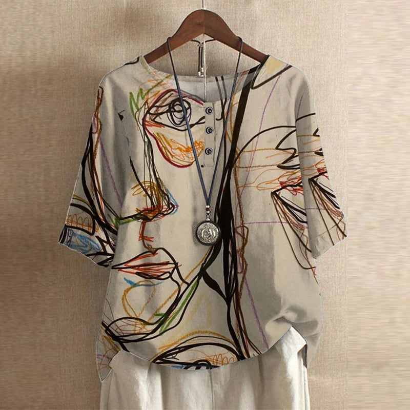 Chloe | Blusa vintage confortevole