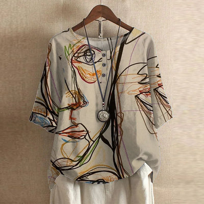 Chloe | Blusa vintage confortevole