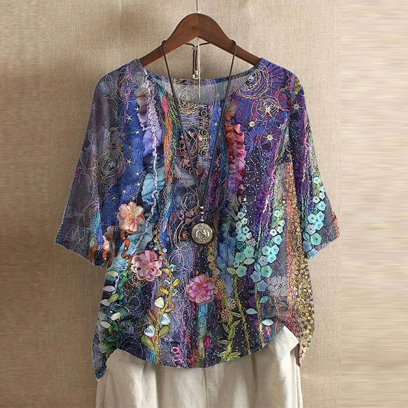 Chloe | Blusa vintage confortevole