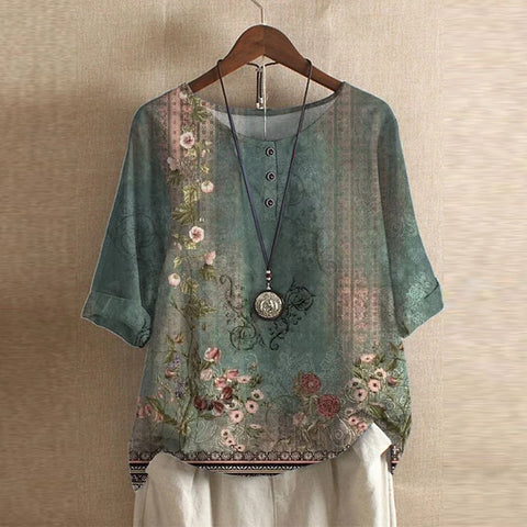 Chloe | Blusa vintage confortevole