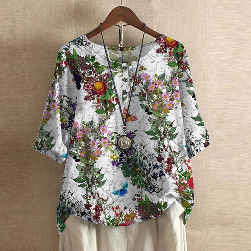 Chloe | Blusa vintage confortevole