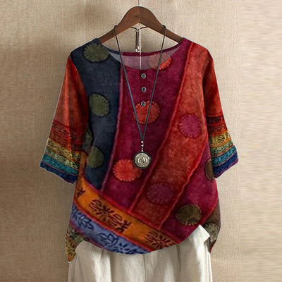 Chloe | Blusa vintage confortevole