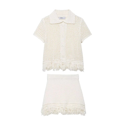 Elena | Set in maglia artigianale elegante