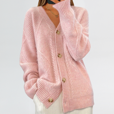 FRANCESCA | CARDIGAN IN MORBIDA LANA CON BOTTONI