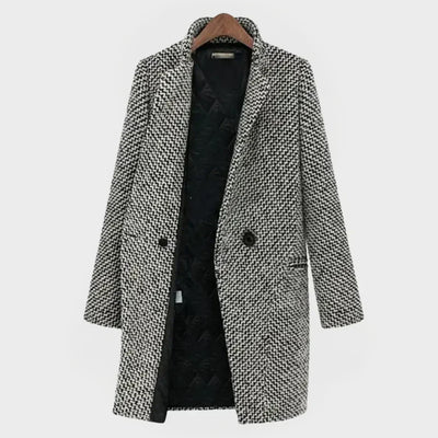 Loren | Cappotto midi in lana artigianale