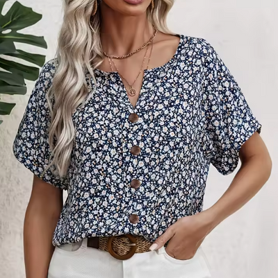 Chloe | Blusa chic con stampa floreale