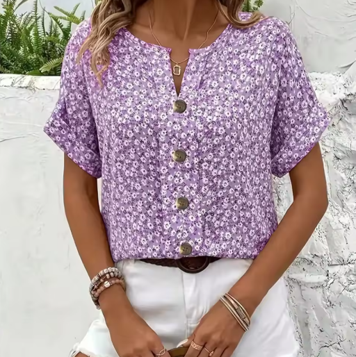 Chloe | Blusa chic con stampa floreale