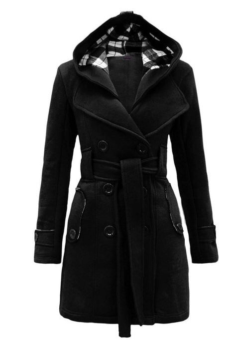 Loren | Cappotto invernale premium con cappuccio