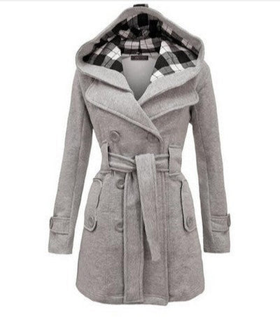 Loren | Cappotto invernale premium con cappuccio