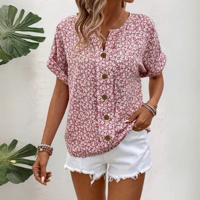 Chloe | Blusa chic con stampa floreale
