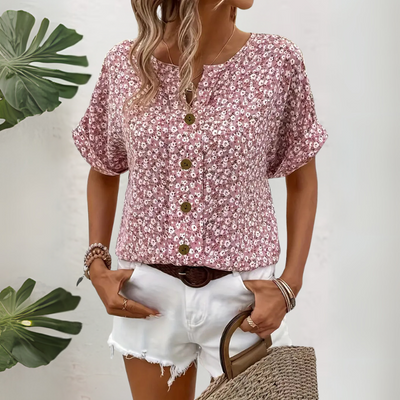 Chloe | Blusa chic con stampa floreale