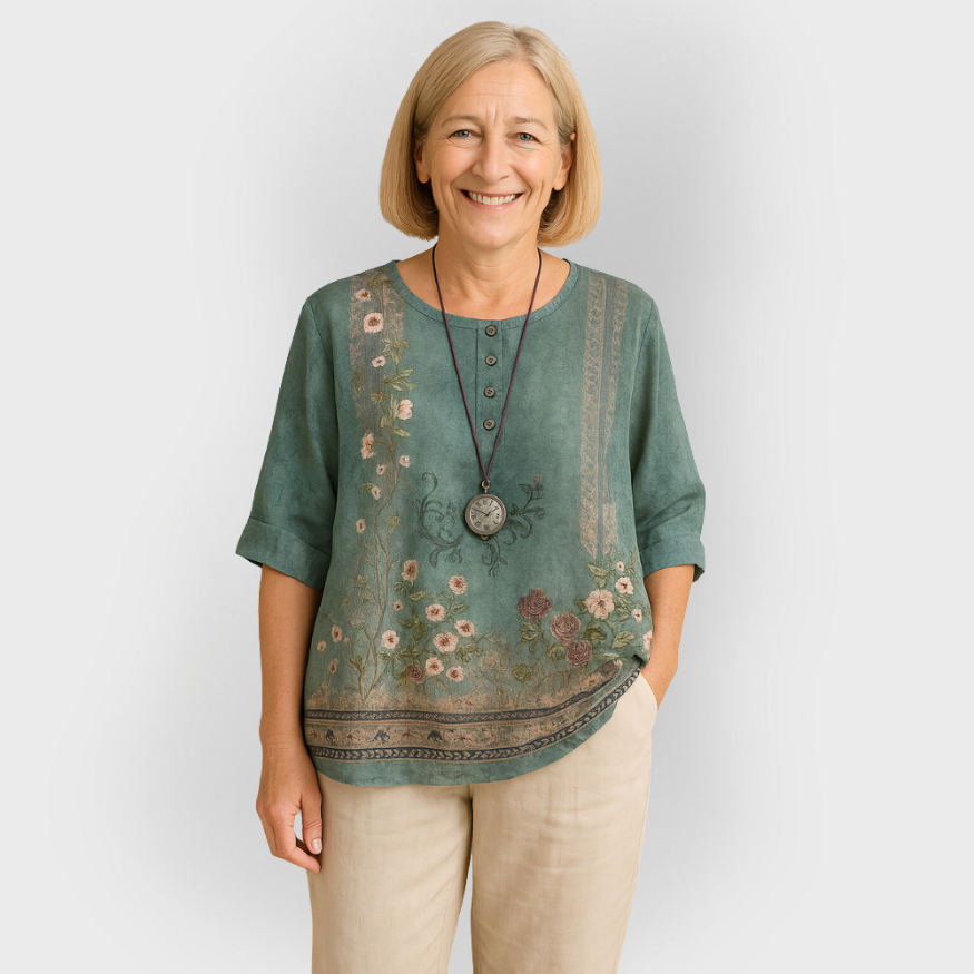Chloe | Blusa vintage confortevole