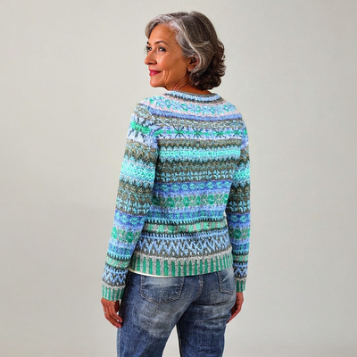 BRIANNA | MAGLIONE IN LANA CON MOTIVO VINTAGE ISLANDESE