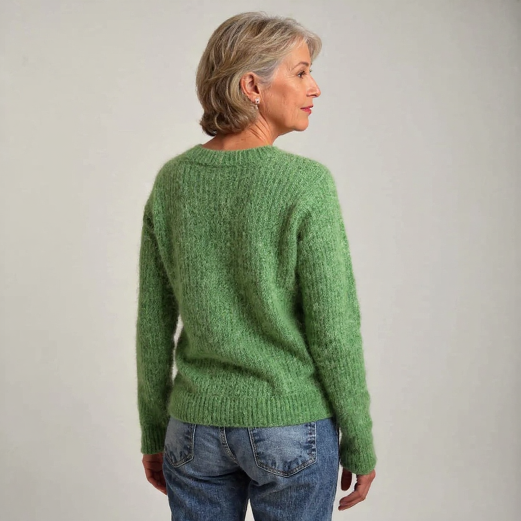 BRIANNA | MAGLIONE IN LANA PREGIATA CON DETTAGLI VINTAGE ISLANDESE