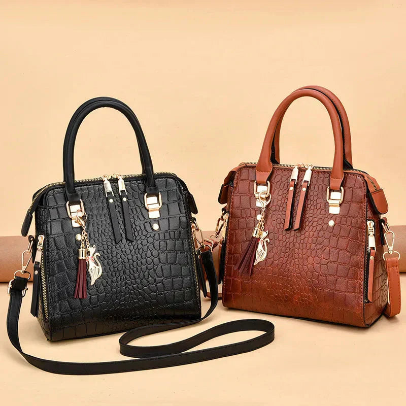 Adele | Borsa in ecopelle coccodrillo