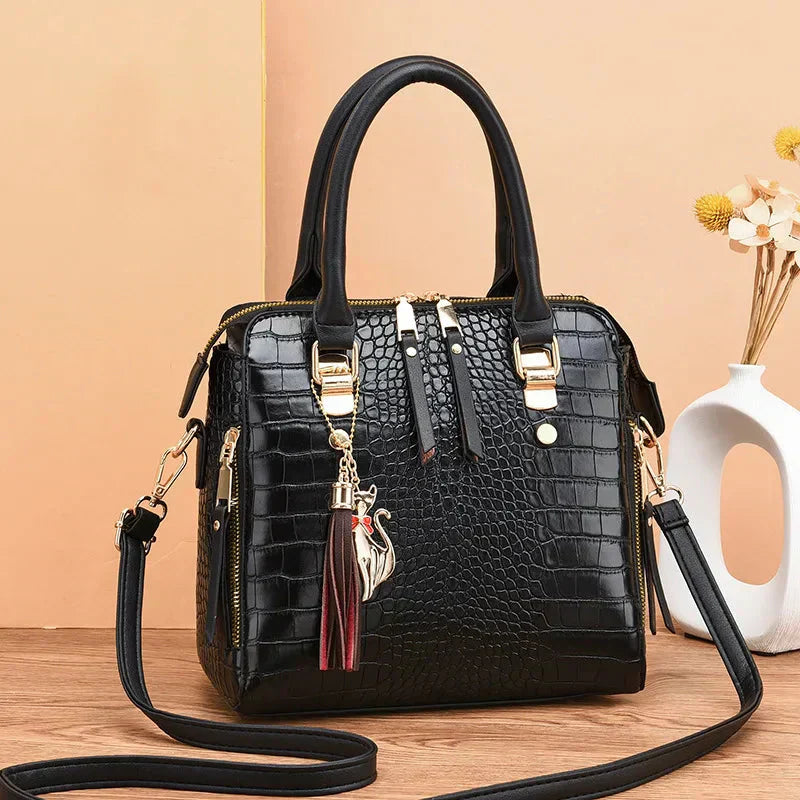 Adele | Borsa in ecopelle coccodrillo