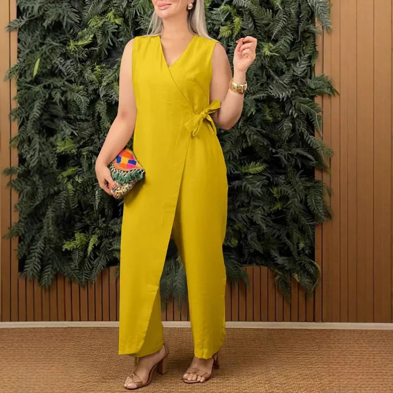 Lilianna | Tuta elegante con chiusura a incrocio artigianale